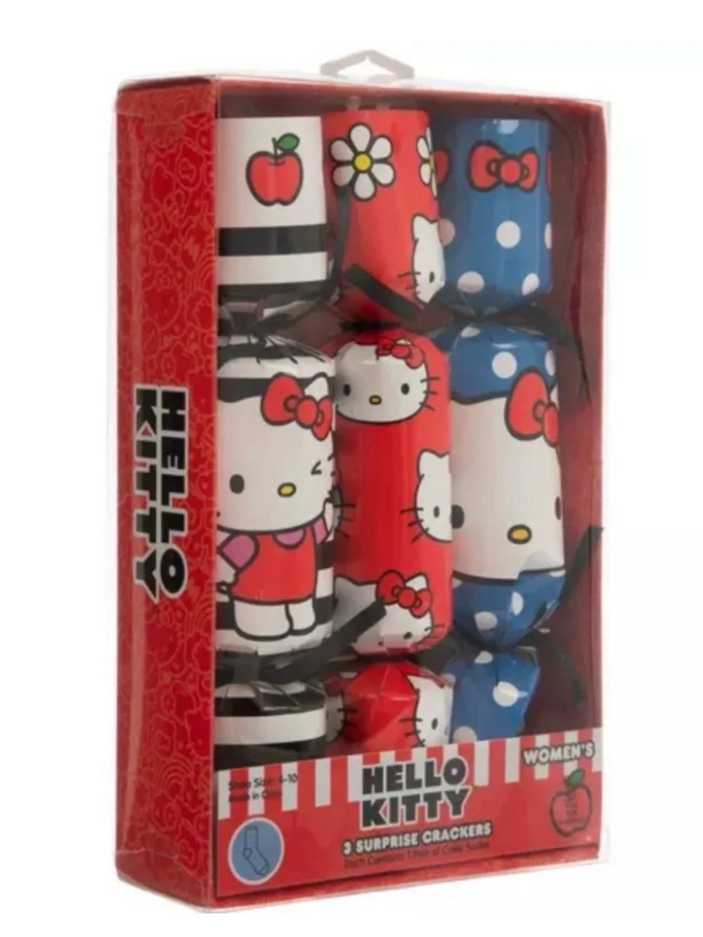 Hello Kitty Socks Trio in surprise crackers!